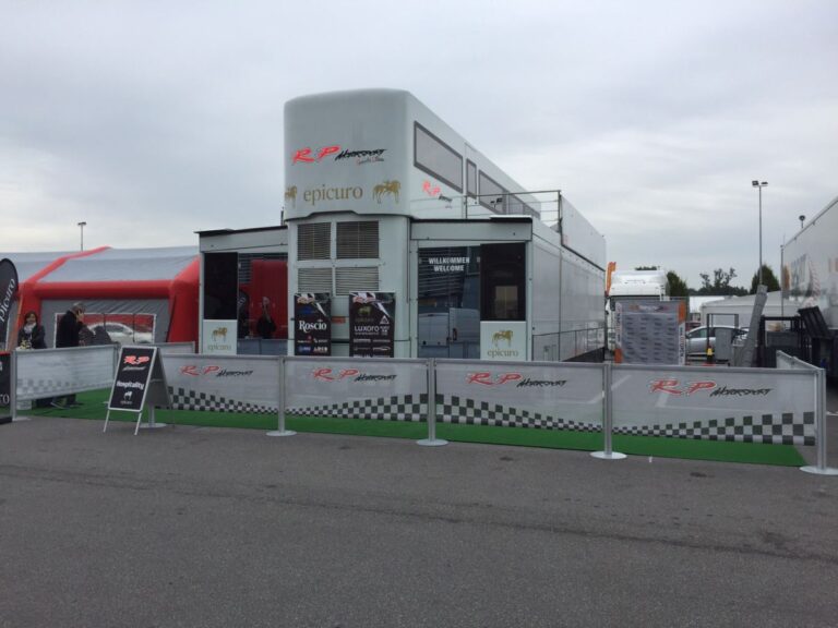 Hospitality in Spain at Monza for the Formula 3 European Championship with Team RP