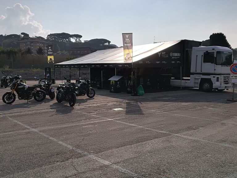 Castel Gandolfo, Rome, for the third stage of the Yamaha MT Tour